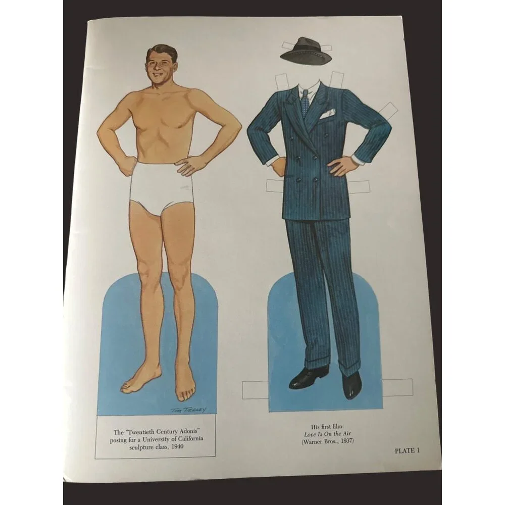 Tom Tierney Ronald Reagan Paper Dolls In Full Color‎ 1984 Collectible Book